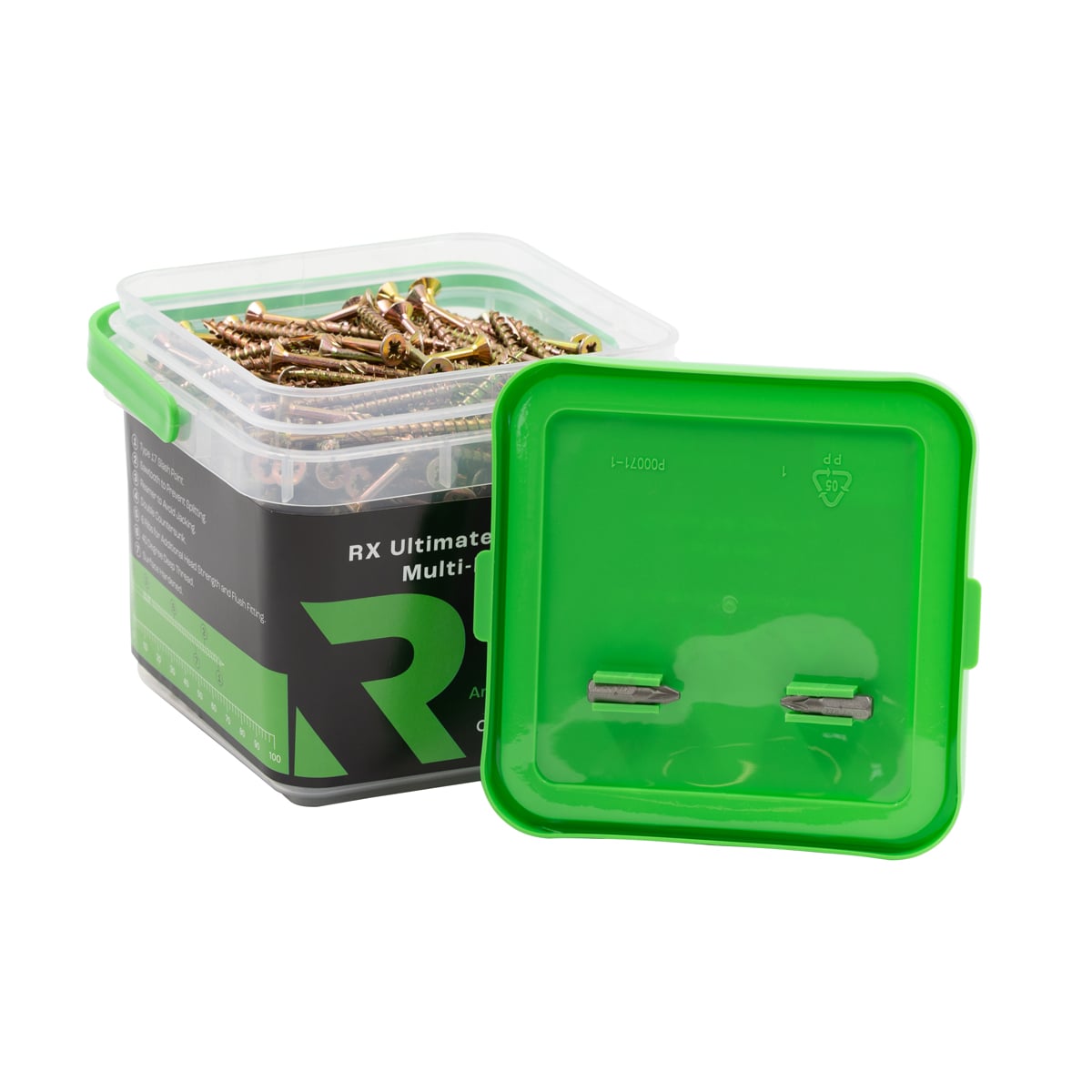 Rikä MPSRX023 5.0 x 70mm RX High Performance CSK Pozi Multi Purpose Screw 450pk